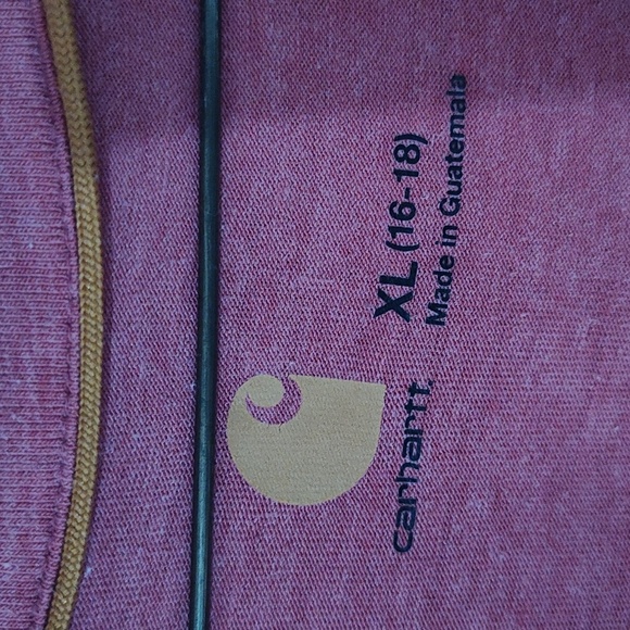 Carhartt Women's Pink Quarter-Zip Top - Picture 2 of 2